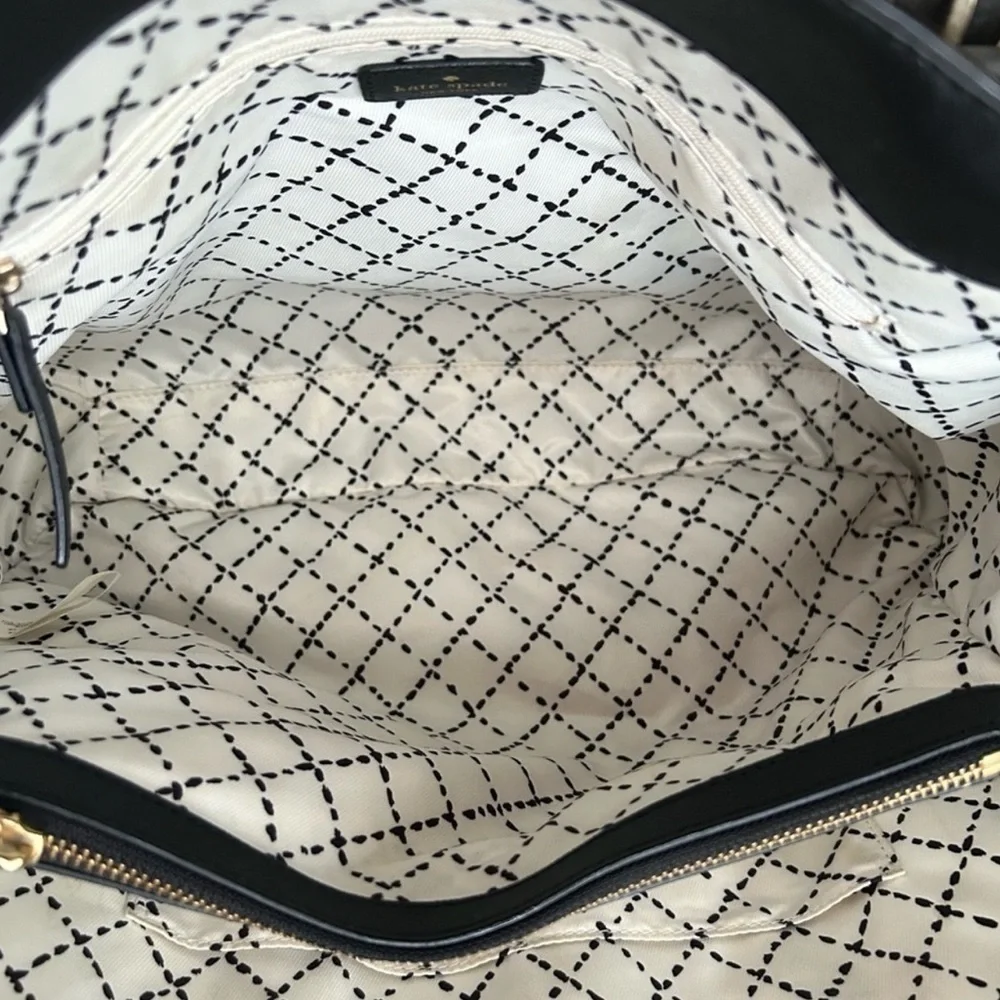 Kate Spade ♠️ Cove Street Airel Black Saffiano Leather Large Tote Bag